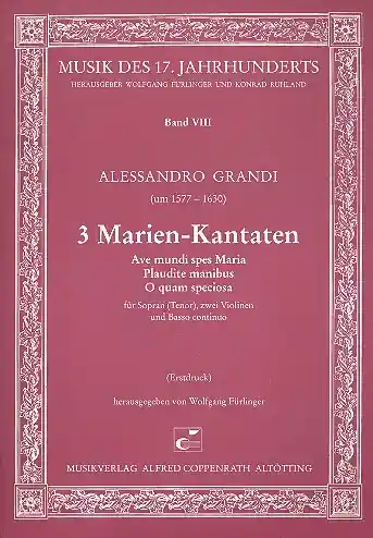 3 Marien-Kantaten für Sopran (tenor), 2 Violinen und Bc Markenprodukt