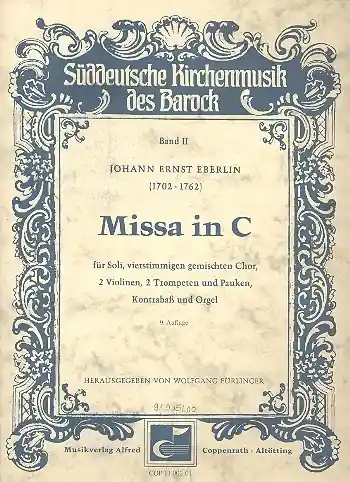 Missa C-Dur für Soli, Chor, Orgel und Orchester Neu