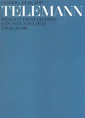 Kostenloser Versand Singet dem Herrn ein neues Lied für Soli, gem Chor, Streicher und Bc
