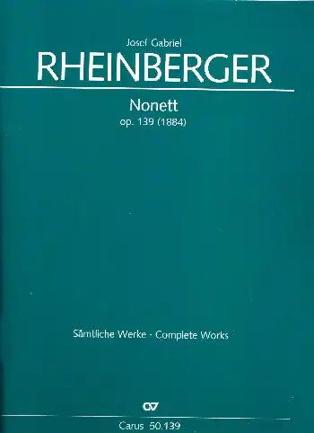 Nonett op.139 für Flöte, Oboe, Klarinette, Fagott, Horn, Violine, Viola Ausverkauf