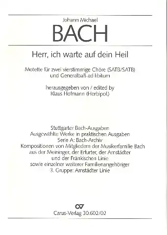 Heißes Angebot HERR ICH WARTE AUF DEIN HEIL MO- TETTE FUER 2 VIERSTG. GEM CHOERE U.
