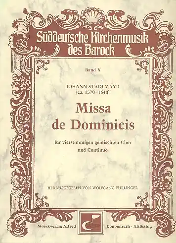 Ausverkauf Missa de Dominicis für gem Chor und Bc