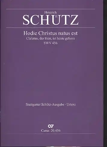 Hodie Christus natus est SWV456 für 6 Stimmen und Bc Sale