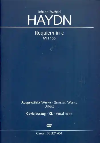 Abverkauf Requiem c-Moll MH155 für Soli, gem Chor und Orchester