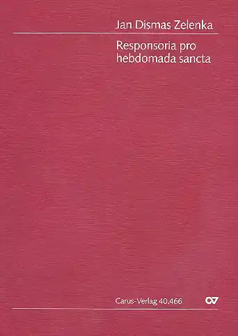 Sichere Zahlung Responsoria pro hebdomada sancta ZWV55 für gem Chor und Instrumente
