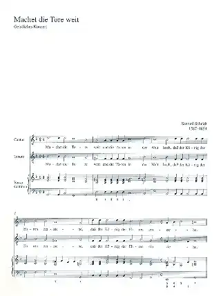 Machet die Tore weit für Sopran, Tenor und Bc Aktuell