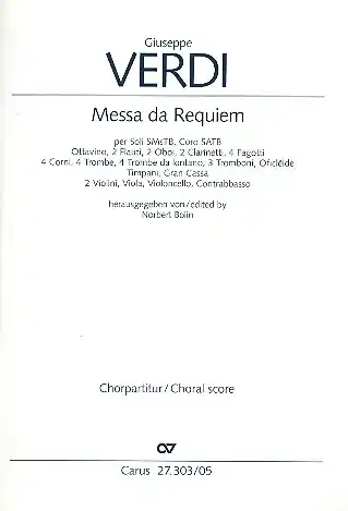 Meistverkauft Messa da Requiem für Soli, gem Chor und Orchester