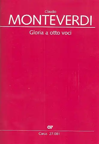 Gloria a 8 voci für 8 Stimmen (gem Chor) und Bc (Orgel) Kostenloser Rückversand