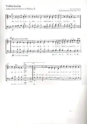 Tollite hostias op.12 für gem Chor a cappella Bestseller