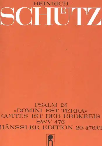 Finale Aktion Domini est terra SWV476 für 2 Favoritchöre und 13 Instrumente (Capellchöre ad lib)