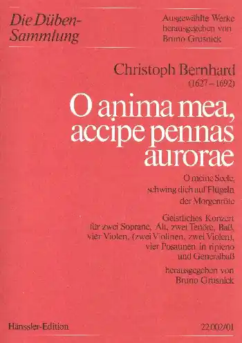 Preiswert O anima mea accipe pennas aurorae für gem Chor und Instrumente