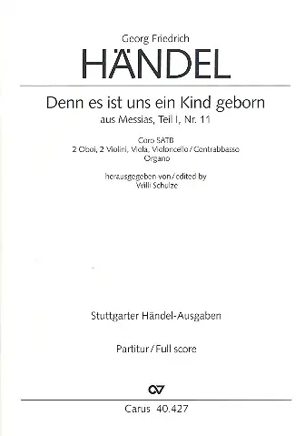 Direkt Vom Hersteller Denn es ist uns ein Kind geboren (Version 1) für gem Chor und Orchester