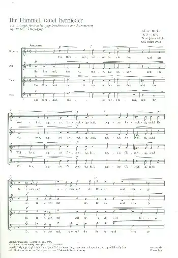 Sofort Bestellen Ihr Himmel tauet hernieder op.57,1 für gem Chor a cappella