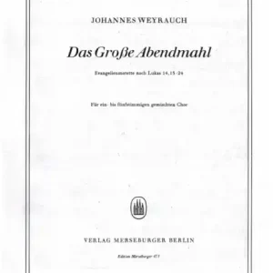 Das große Abendmahl für gem Chor (1-5st.) a cappella Must-Have
