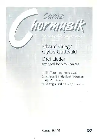 3 Lieder für 6-8 Stimmen (gem Chor) a cappella Super-Preis