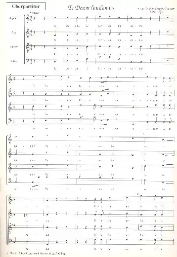 Te Deum laudamus für Soli, gem Chor, Orchester und Orgel Bestseller