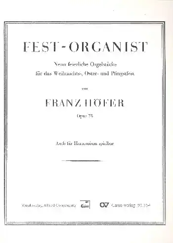 Fest-Organist op.75 für Orgel (Harmonium) Sonderangebot