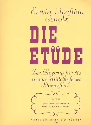 Die Etüde Band 3 Lehrgang für die untere Mittelstufe des Schnäppchen