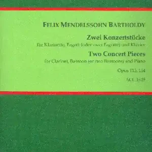 2 Konzertstücke op.113 und op.114 für Klarinette, Fagott (2 Fagotte) und Klavier Angebot