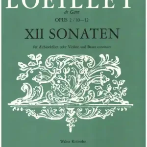 12 Sonaten op.2 Band 4 (Nr.10-12) für Altblockflöte (Vl) und bc Rabatt