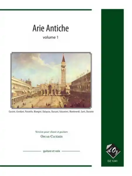 Arie antiche vol.1 for voice and guitar score Letzte Chance