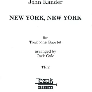 New York New York für 4 Posaunen Partitur und Stimmen Neue Ware