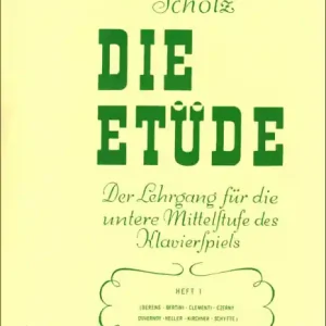 Die Etüde Band 1 Lehrgang für die untere Mittelstufe des Klavierspiels Preis Gesenkt