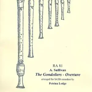 The Gondoliers Overture for 4 recorders (SATB) Versand Am Gleichen Tag
