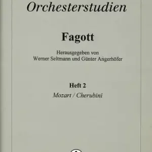 Sonderaktion Orchesterstudien für Fagott Band 2 Mozart und Cherubini