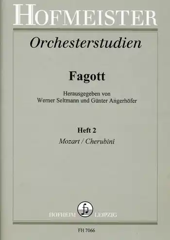 Sonderaktion Orchesterstudien für Fagott Band 2 Mozart und Cherubini