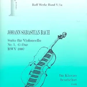 Zertifiziert Suite G-Dur Nr.1 BWV1007 für Violoncello für Klavier
