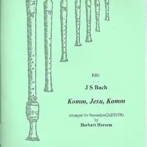 Mega-Angebot Komm Jesu komm Motet for 5 recorders (SSATB)