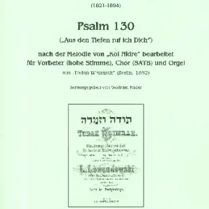 Kostenfreie Lieferung Aus den Tiefen ruf ich dich (Psalm 130) für Vorbeter (hohe Stimme), gem Chor und Orgel