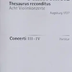 8 Violinkonzerte Heft 2 op.1 (Konzerte 3-4) für Streicher und Orgel Saisonangebot