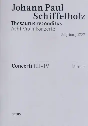 8 Violinkonzerte Heft 2 op.1 (Konzerte 3-4) für Streicher und Orgel Saisonangebot