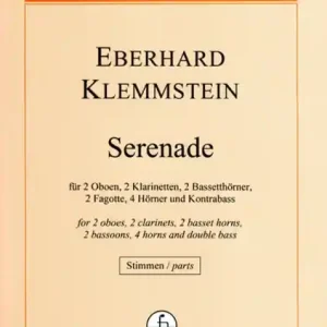 Serenade für 2 Oboen, 2 Klarinetten, 2 Bassethörner, 2 Fagotte, 4 Hörner und Kb Neu Im Sortiment
