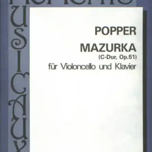 Mazurka C-Dur op.51 für Violoncello und Klavier Neuheit