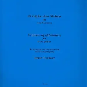 15 Stücke Alter Meister für 3 Gitarren Preis Gesenkt