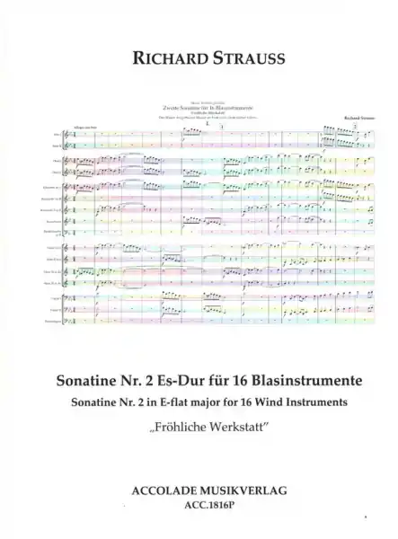 Gratis Versand Sonatine Nr.2 Es-Dur "Fröhliche Werkstatt" für 16 Blasinstrumente
