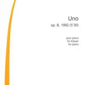 Preisreduziert Uno op.8 für Klavier