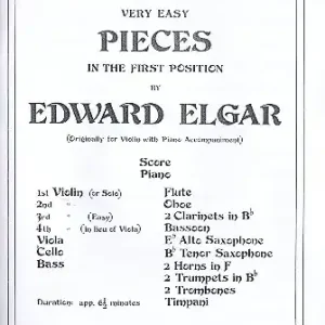 Abverkauf 6 very easy pieces op.22 für Streichorchester