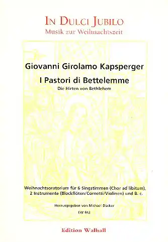 Billig I pastori di Bettelemme für Soli, 2 Instrumente und Bc (gem Chor ad lib)
