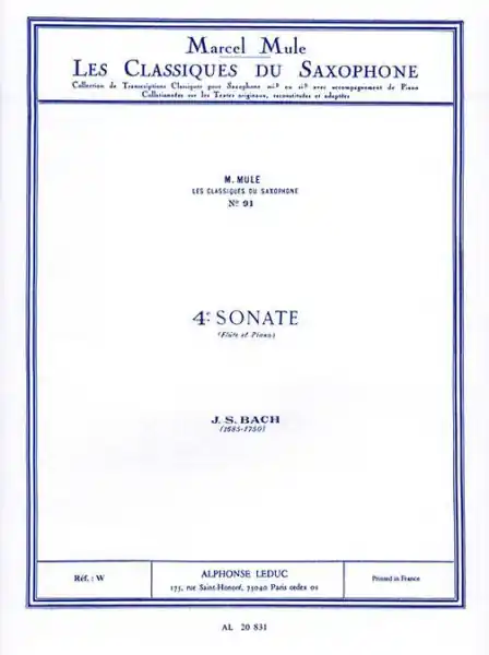 Sonate no.4 pour flûte et piano Kracherpreis