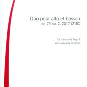 Kostenfreie Lieferung Duo op.73,2 pour alto et basson