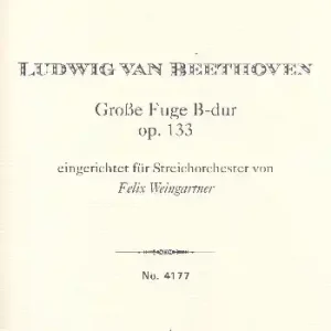 Große Fuge B-Dur op.133 für Streichorchester Neu