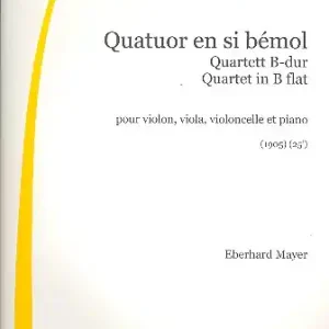 Preiswert Quartett B-Dur für Violine, Viola, Violoncello und Klavier