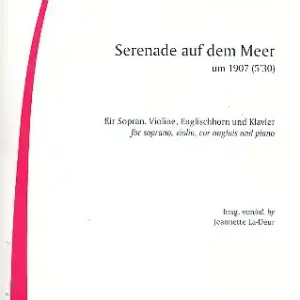 Serenade auf dem Meer für Sopran, Violine, Englischhorn und Klavier Sale