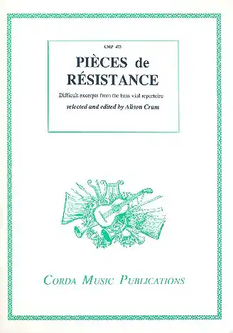 Sofort Bestellen Pièces de résistance for bass viol