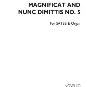 Magnificat and Nunc Dimittis no.5 for mixed chorus and organo Sonderangebot