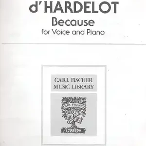 Because for high voice and piano (en/frz) Heißes Angebot